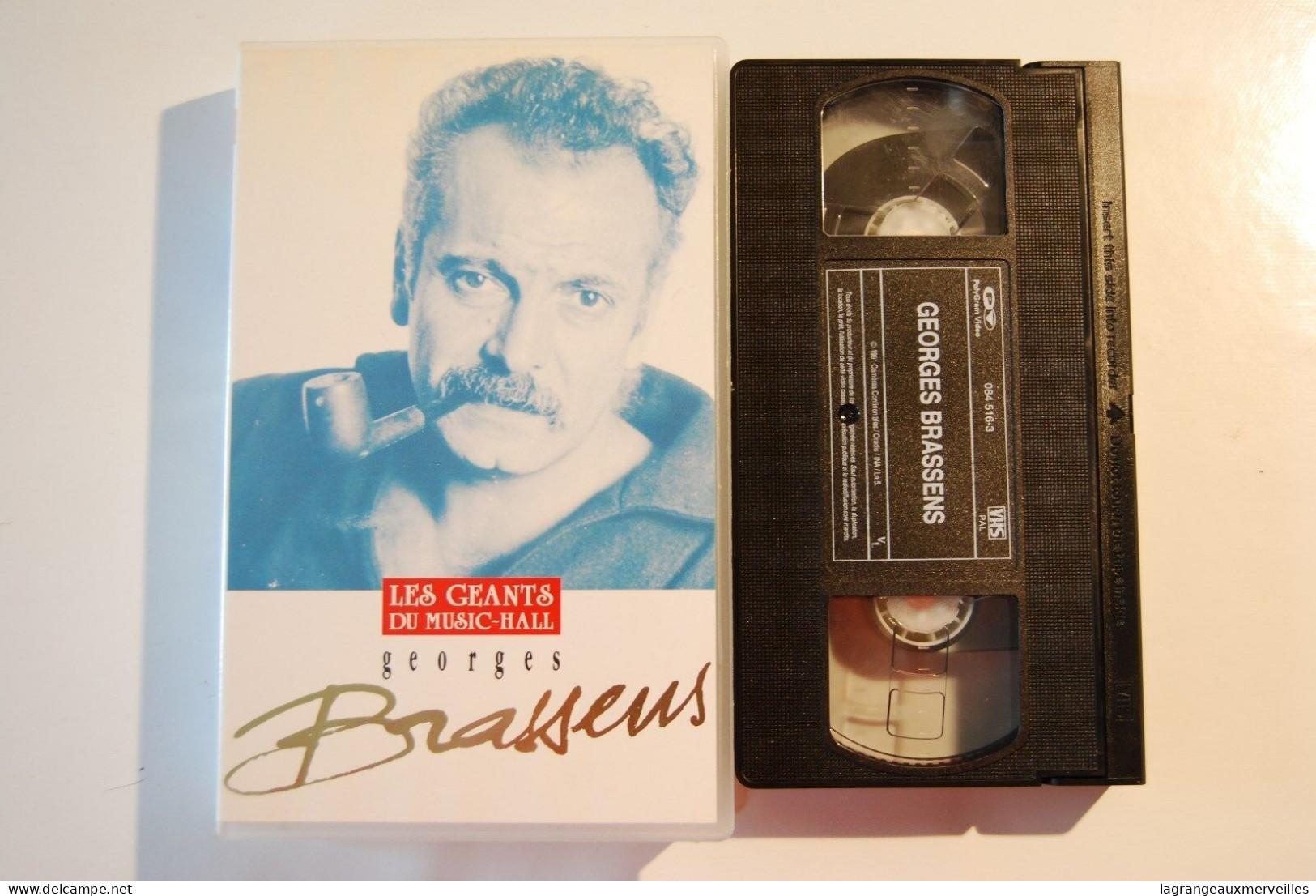 CA1 K7 VHS Georges Brassens Les Géants Du Music Hall - Concert En Muziek