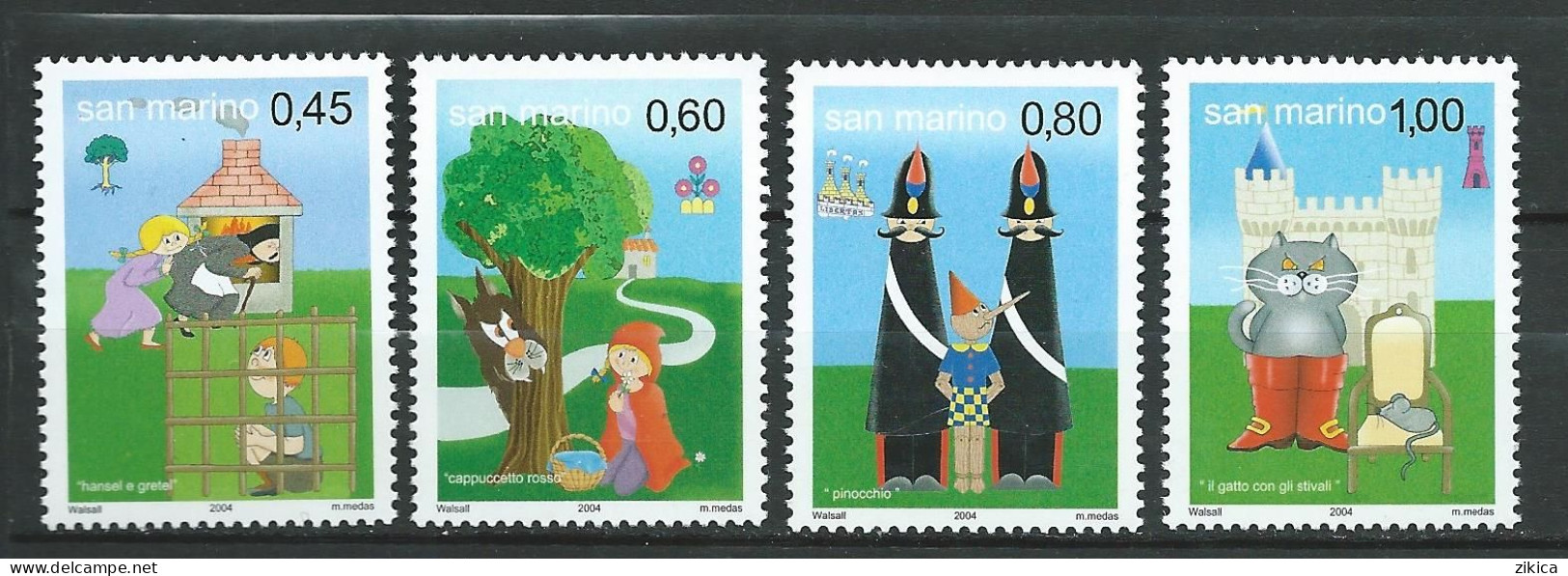 San Marino - 2004 Fairy Tales.  MNH** - Ongebruikt