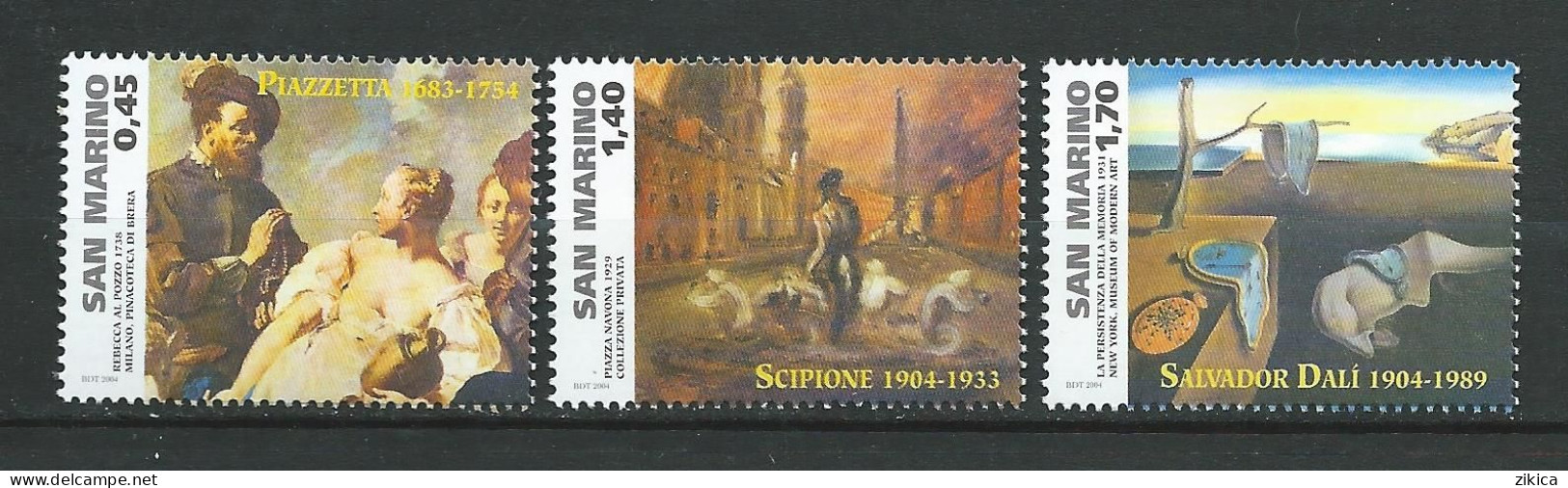 San Marino - 2004 Paintings.  MNH** - Ungebraucht