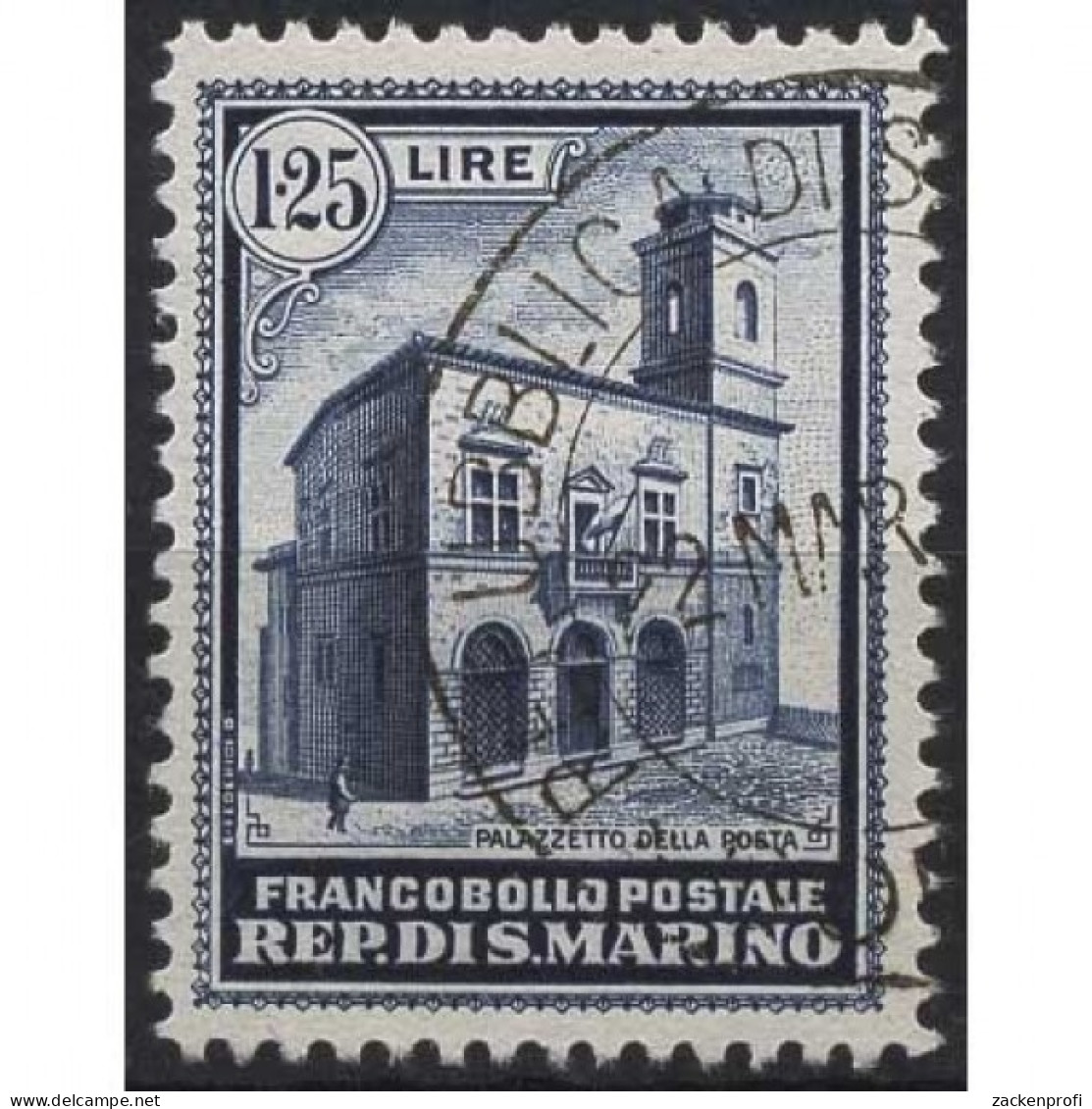 San Marino 1932 Einweihung Des Neuen Postgebäudes 177 Gestempelt - Gebruikt