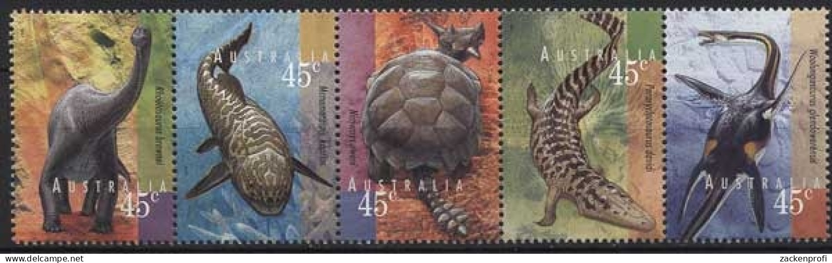 Australien 1997 Prähistorische Tiere 1659/63 I ZD Postfrisch (C29428) - Ungebraucht