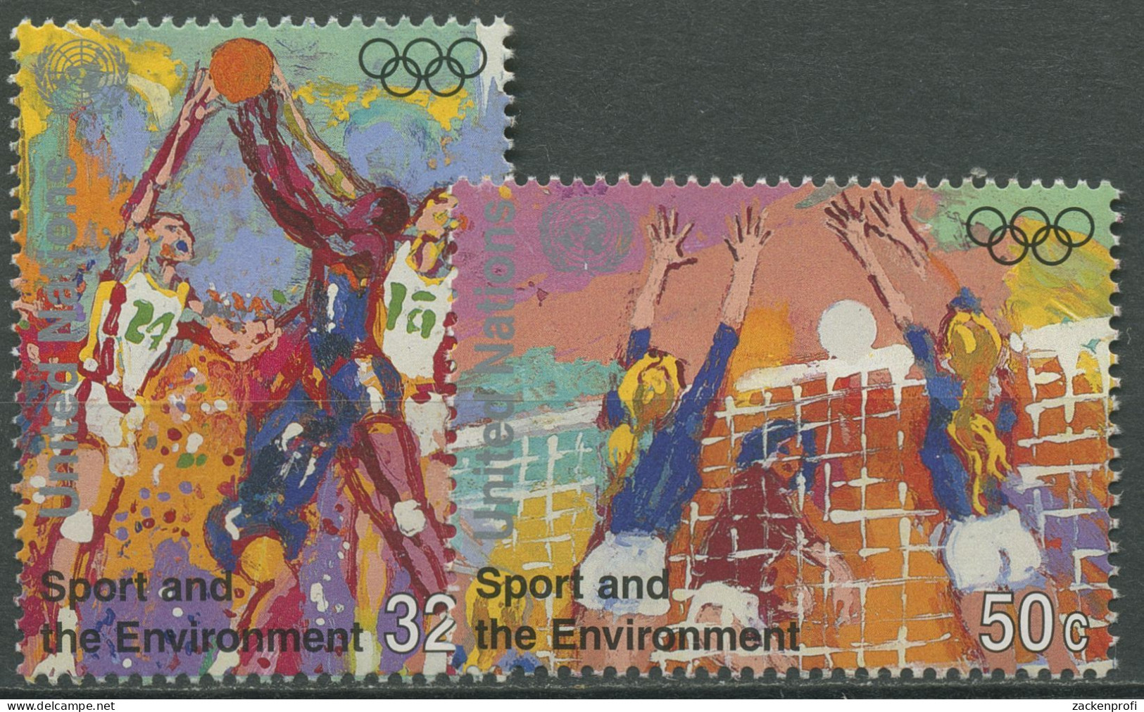 UNO New York 1996 Olympische Spiele Basketball Volleyball 716/17 Postfrisch - Nuovi