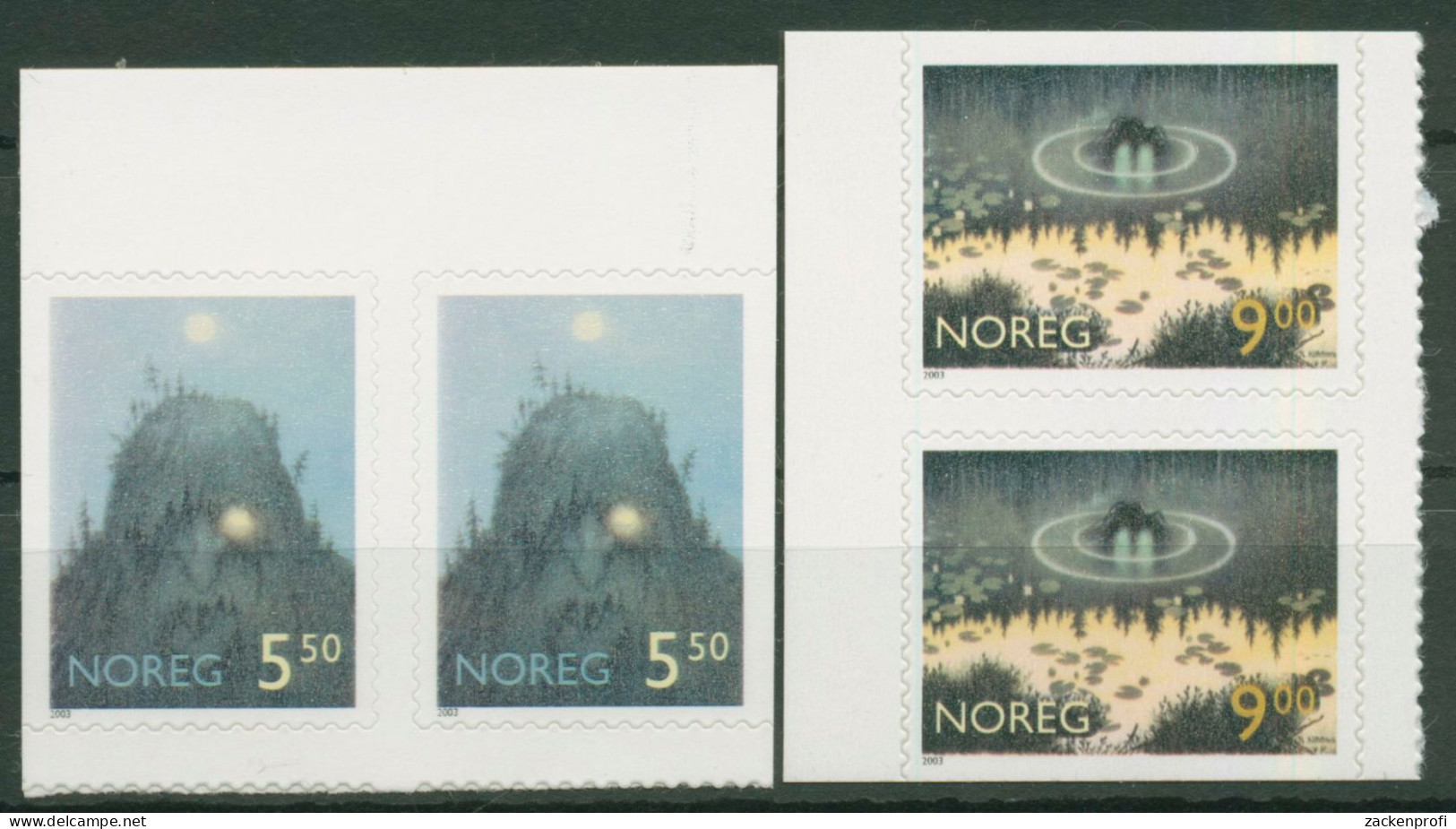 Norwegen 2003 Märchenfiguren Troll 1463/64 Dl/Dr/Do/Du Postfrisch - Neufs