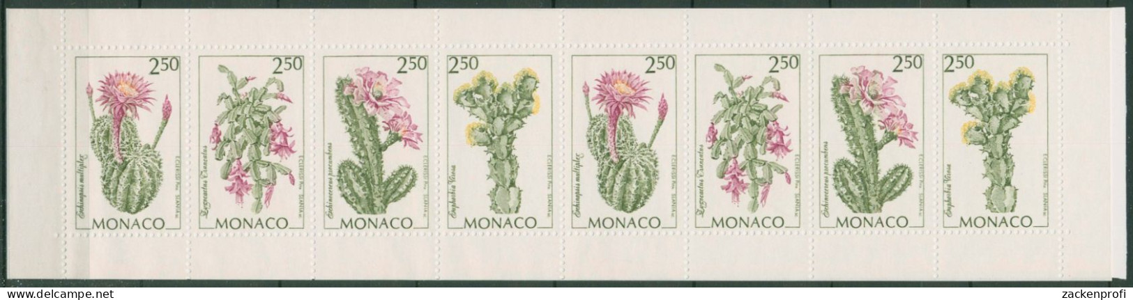 Monaco 1993 Pflanzen Sukkulenten Kakteen Markenheftchen MH 9 Postfrisch (C60938) - Markenheftchen