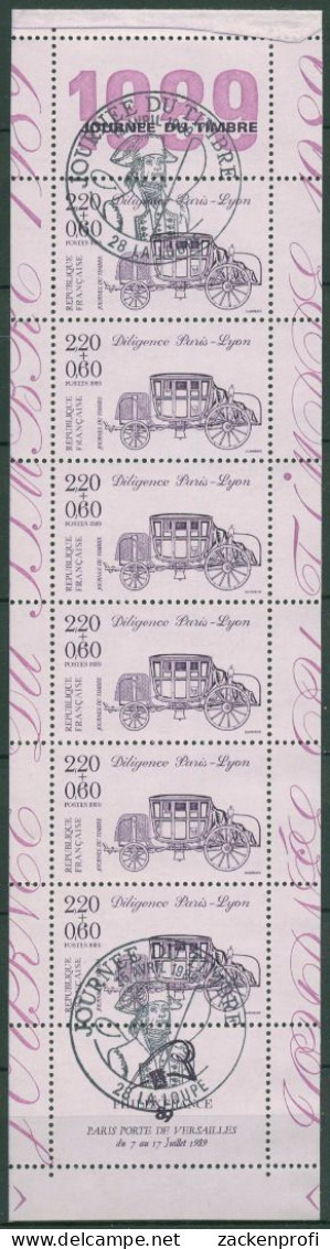Frankreich 1989 Tag D.Briefmarke Heftchenblatt H.-Blatt 17 Gestempelt (C60924) - Stamp Day