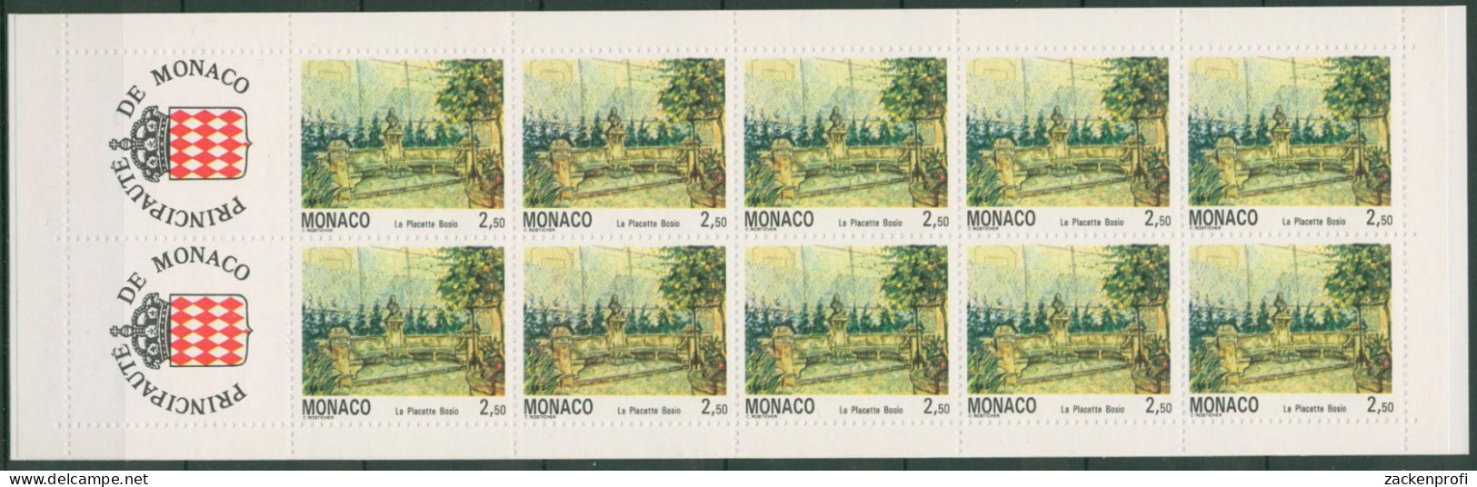 Monaco 1992 Gemälde Stadtansichten Markenheftchen MH 8 Postfrisch (C60937) - Markenheftchen