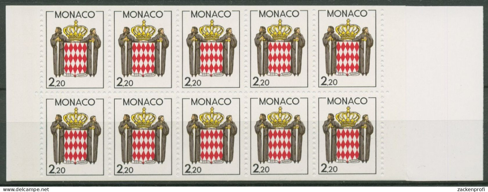 Monaco 1987 Landeswappen Markenheftchen MH 0-1 Postfrisch (C60930) - Markenheftchen