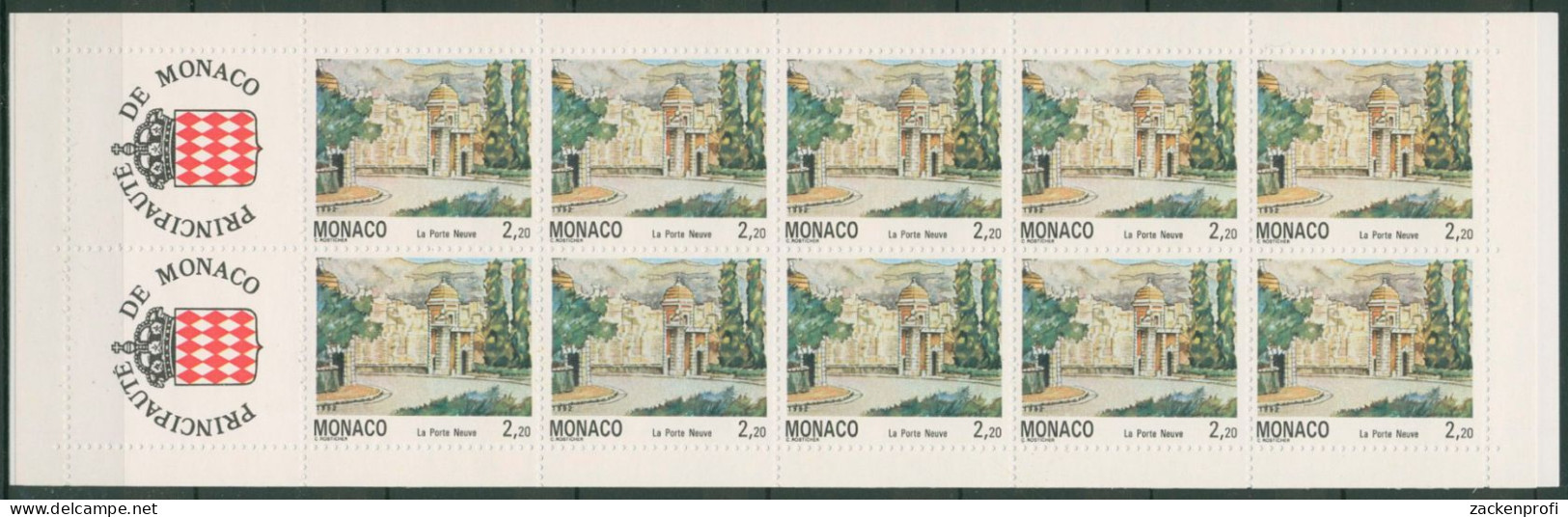 Monaco 1992 Gemälde Stadtansichten Markenheftchen MH 7 Postfrisch (C60936) - Markenheftchen