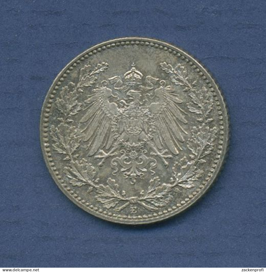 Deutsches Reich 1/2 Mark Kursmünze 1915 E, J 16 St (m6194) - 1/2 Mark