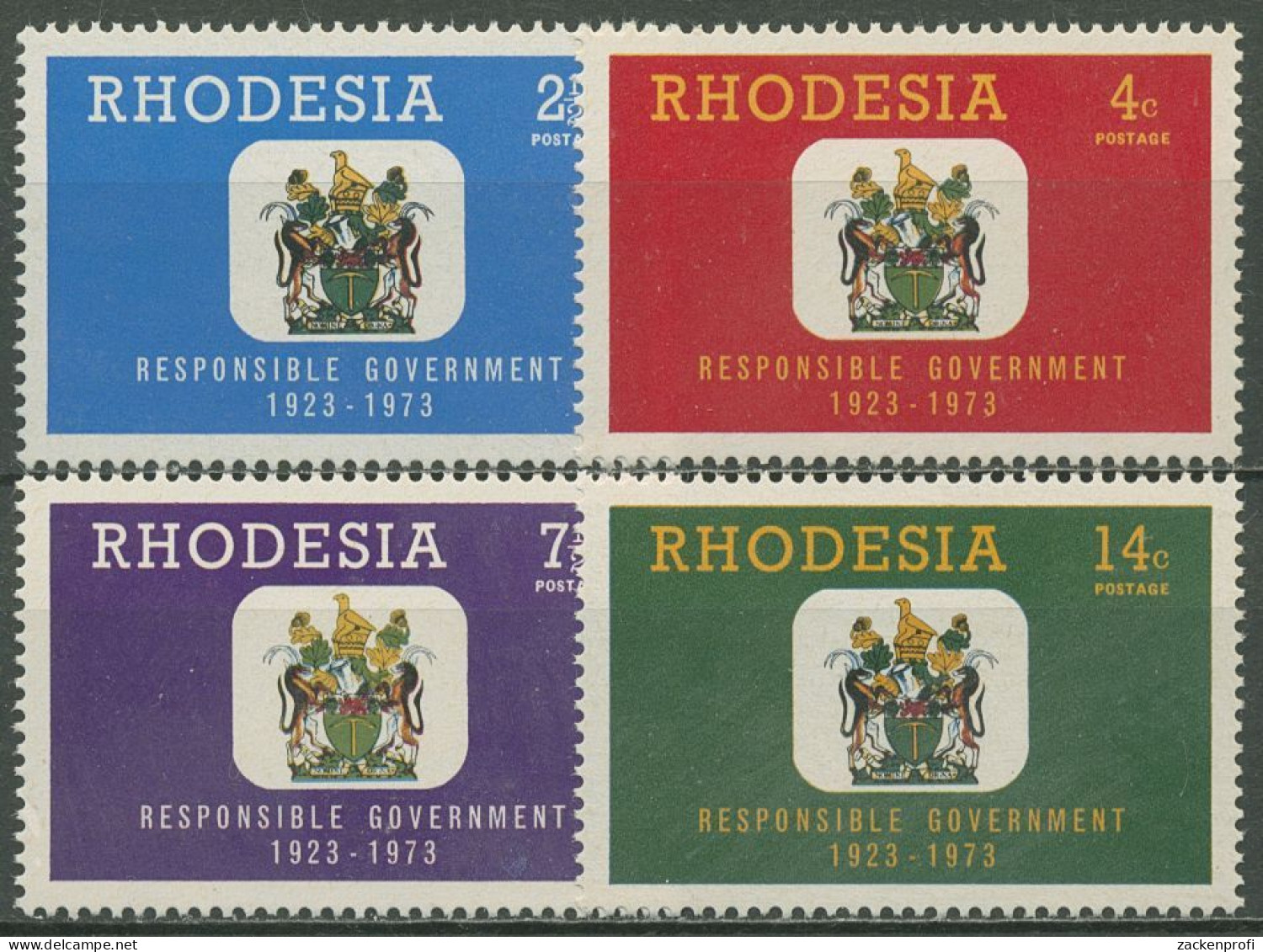 Rhodesien 1973 50 Jahre Regierungsverantwortung 135/38 Postfrisch - Rhodesien (1964-1980)