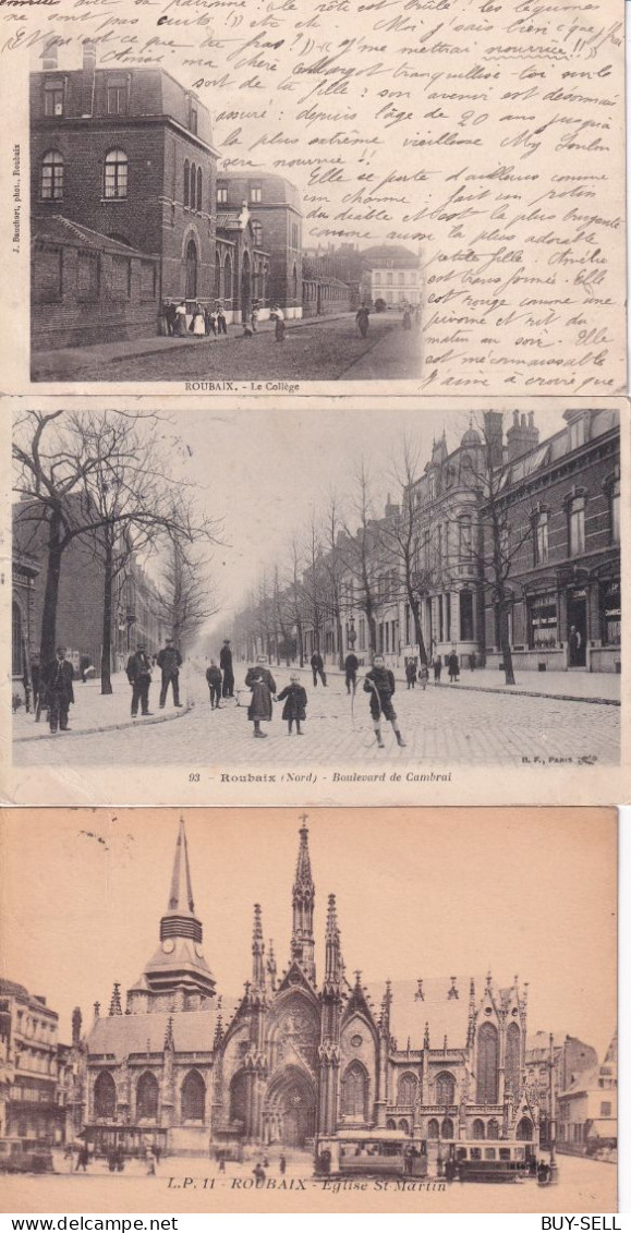 FRANCE - 18 CARTES - TRES BEAU JEU DE ROUBAIX - 1902 / 1903 / 1906 / 1908 / 1911 - A SAISIR - - Roubaix