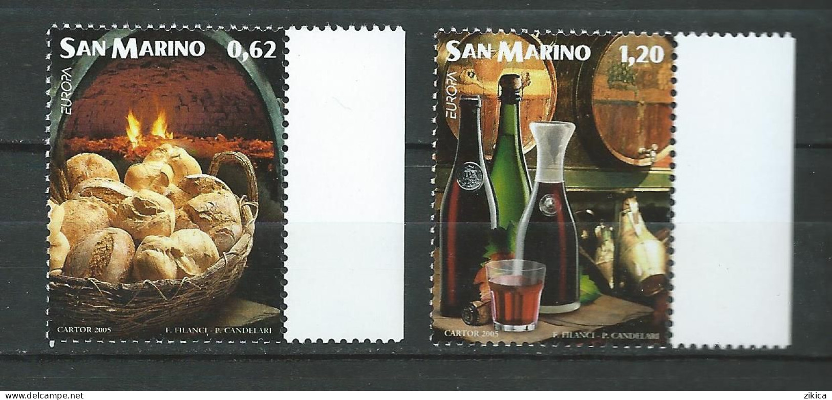 San Marino - 2005 EUROPA Stamps - Gastronomy.   MNH** - Nuovi