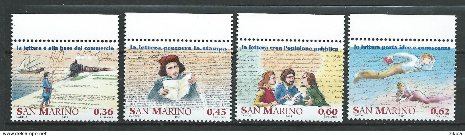 San Marino - 2005 History Of The Post  MNH** - Unused Stamps