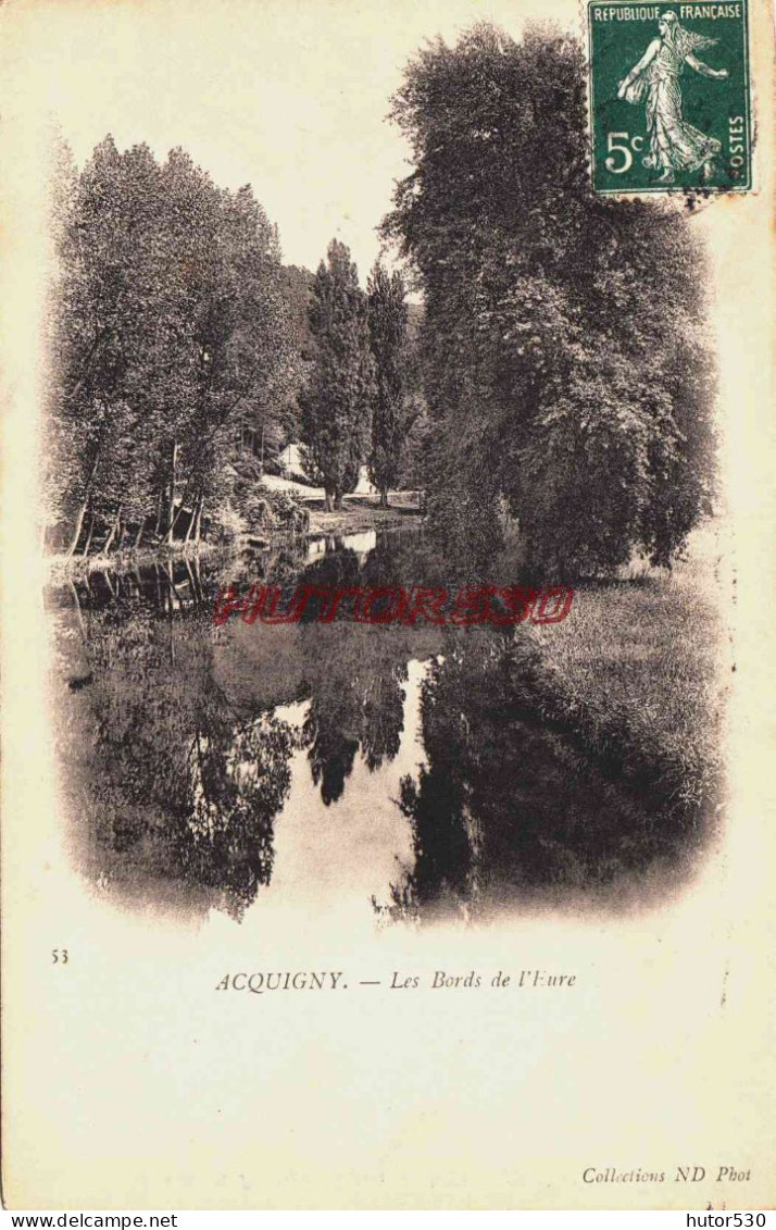 CPA ACQUIGNY - EURE - LES BORDS DE L'EURE - Acquigny