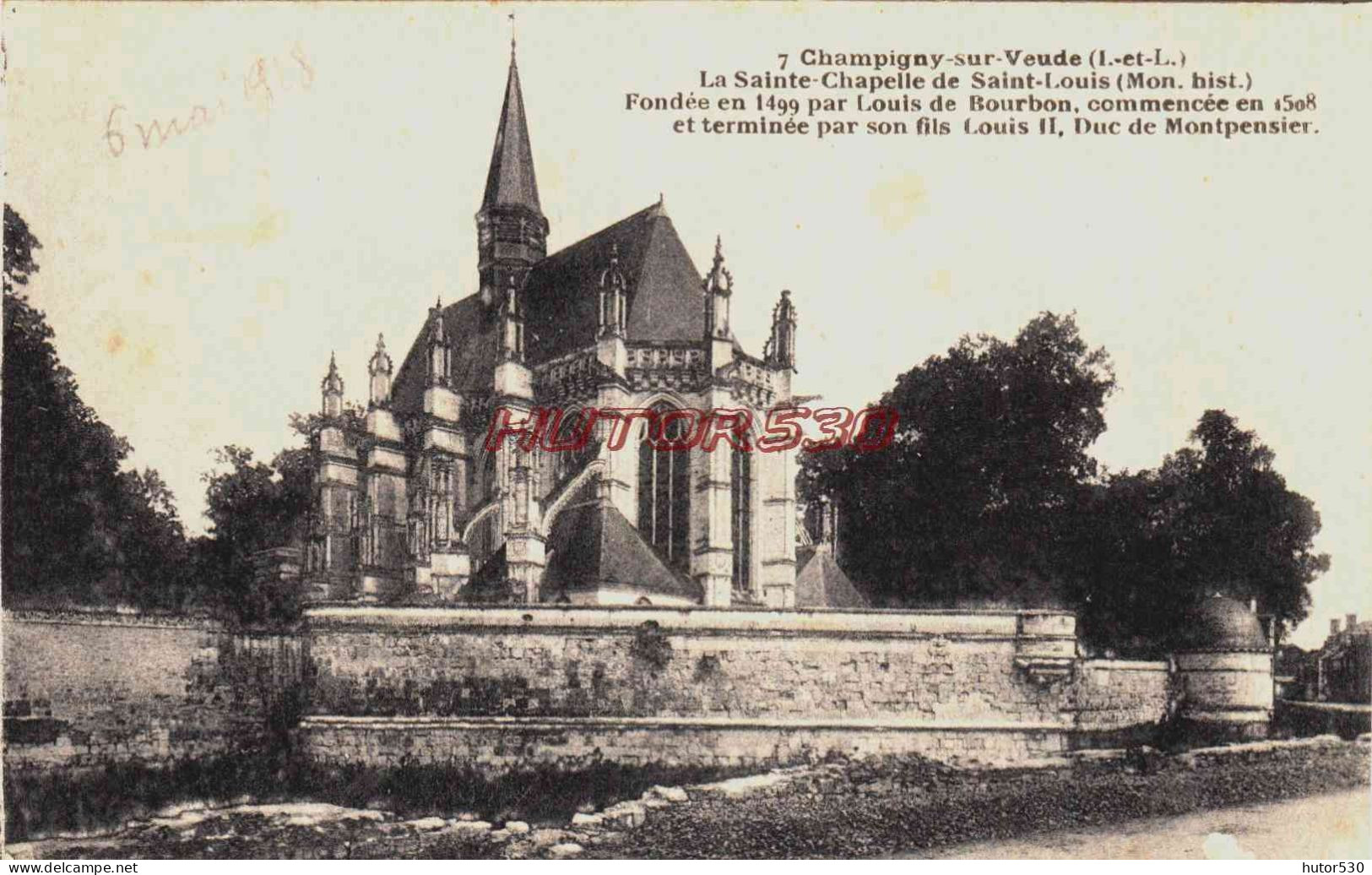 CPA CHAMPIGNY SUR VEUDE - INDRE ET LOIRE - LA SAINTE CHAPELLE DE ST LOUIS - Champigny-sur-Veude