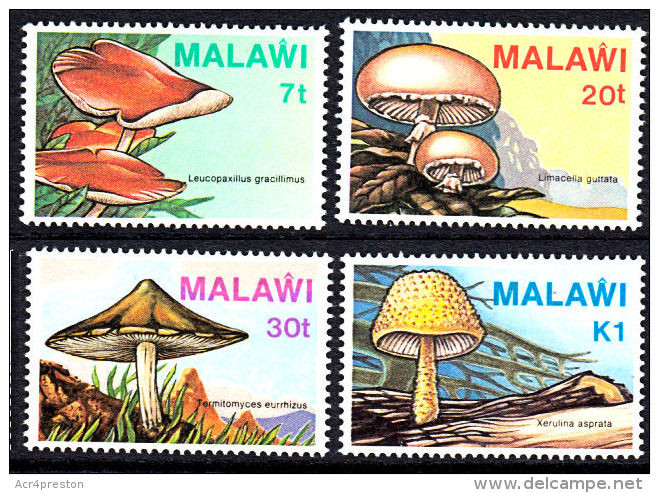 E0052 MALAWI 1985, SG 720-3  Fungi, Mushrooms,  MNH - Malawi (1964-...)