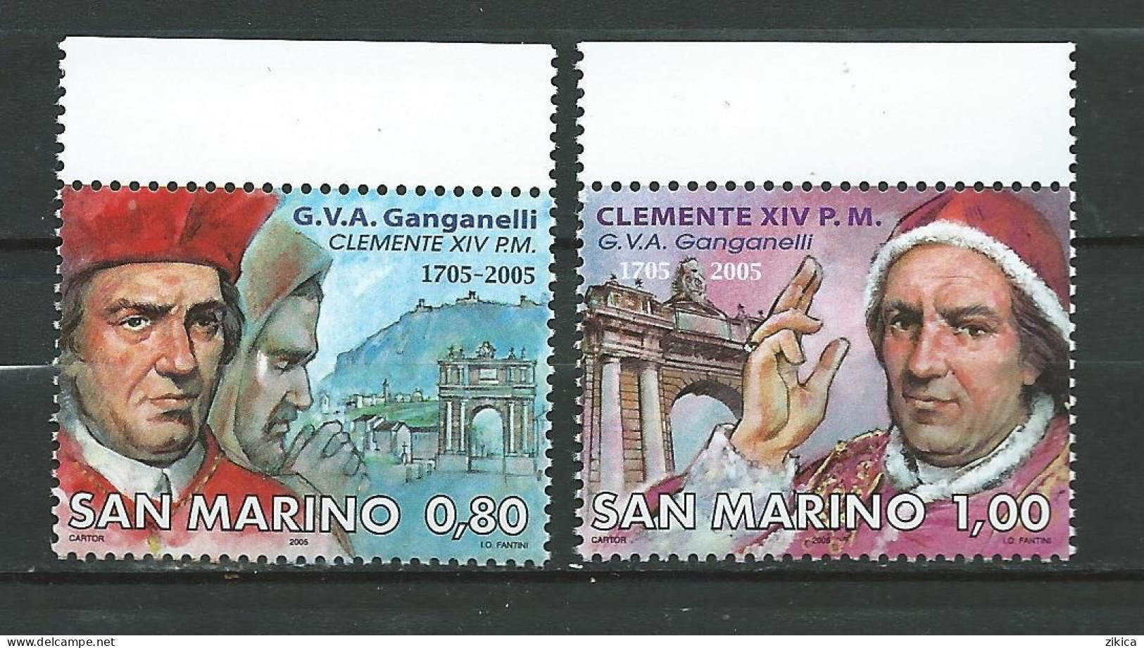 San Marino - 2005 The 300th Ann. Of The Birth Of Pope Clemens XIV,  MNH** - Neufs