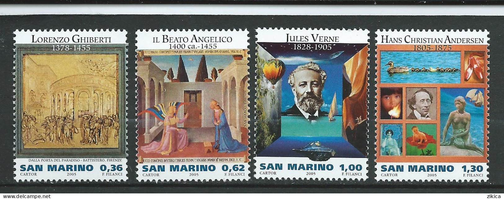 San Marino - 2005 Artists & Writers.  MNH** - Unused Stamps