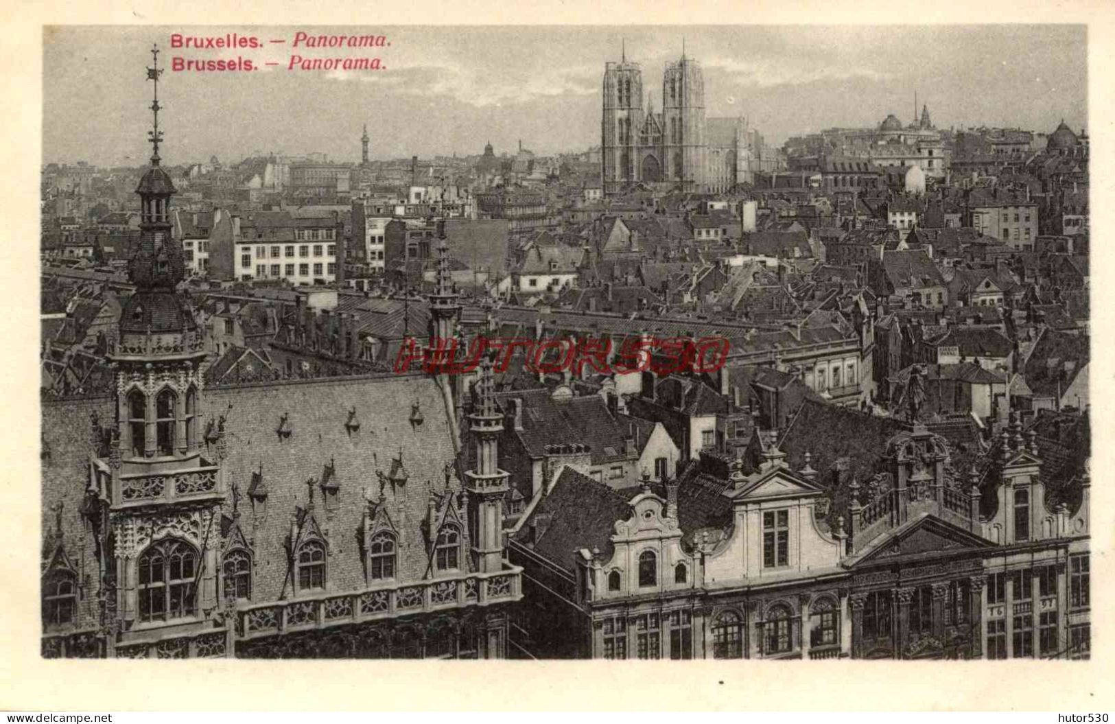 CPA BRUXELLES - PANORAMA - Panoramische Zichten, Meerdere Zichten