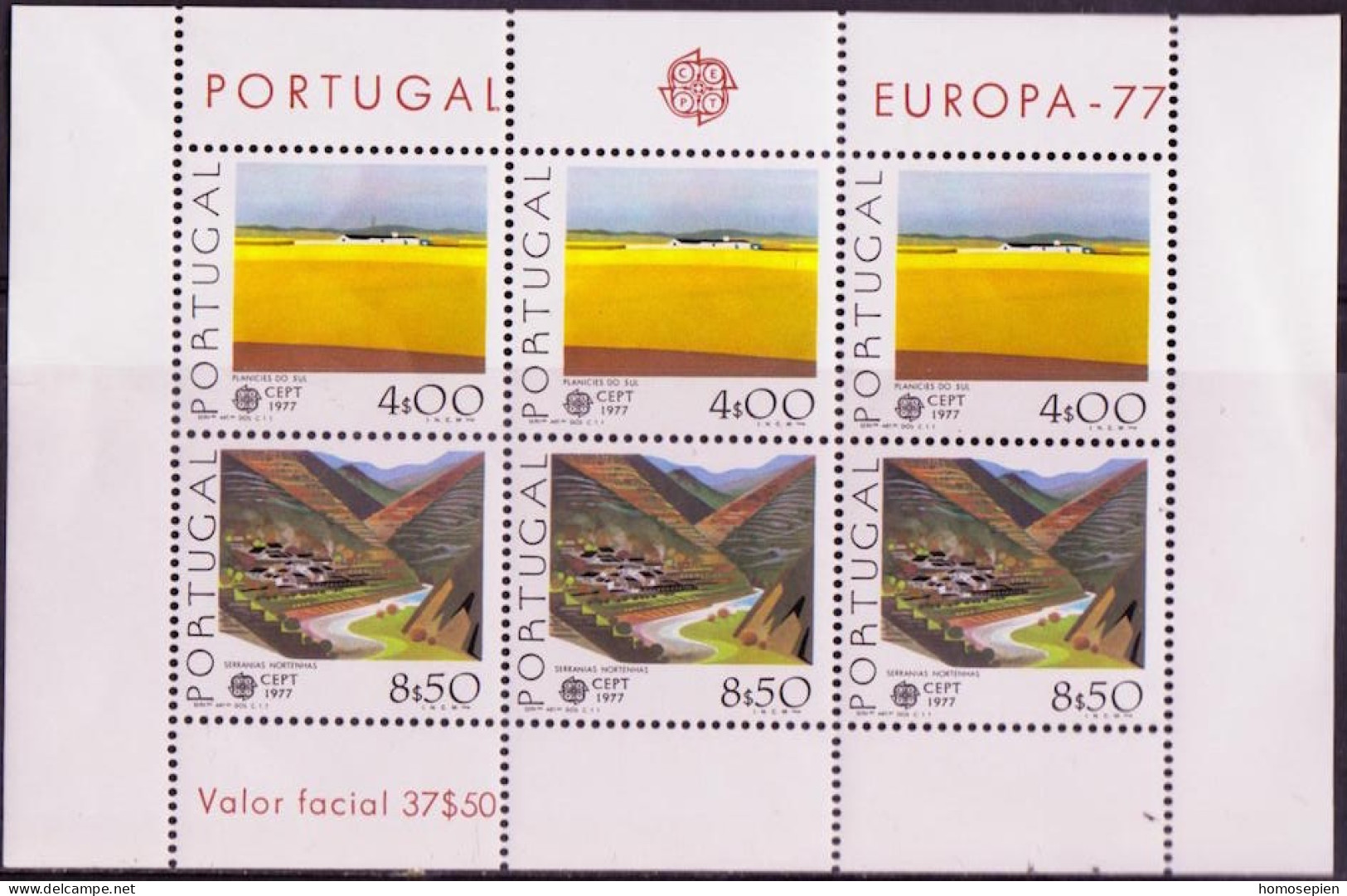 Europa CEPT 1977 Portugal Y&T N°BF20 - Michel N°B20 *** - 1977