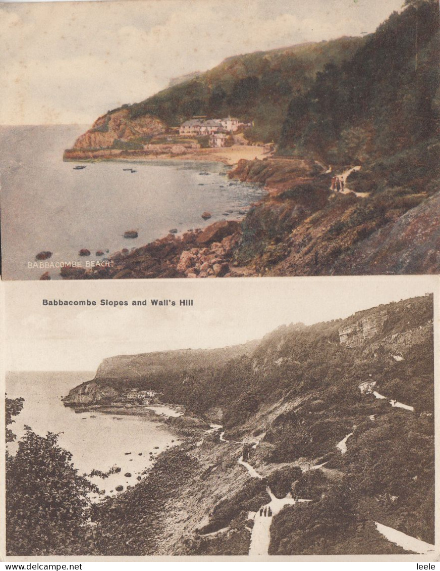 BZ146. Vintage Postcards Of Babbacombe, Torquay X 2. Devon - Torquay