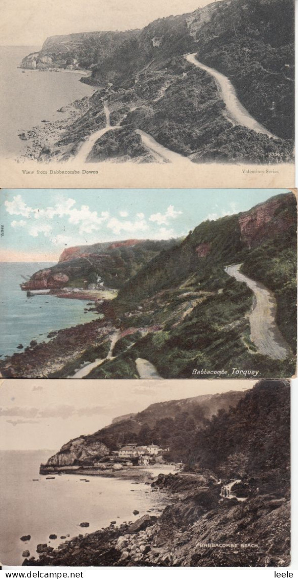 BZ140.  Vintage Postcards Of Babbacombe, Torquay X 3. Devon - Torquay