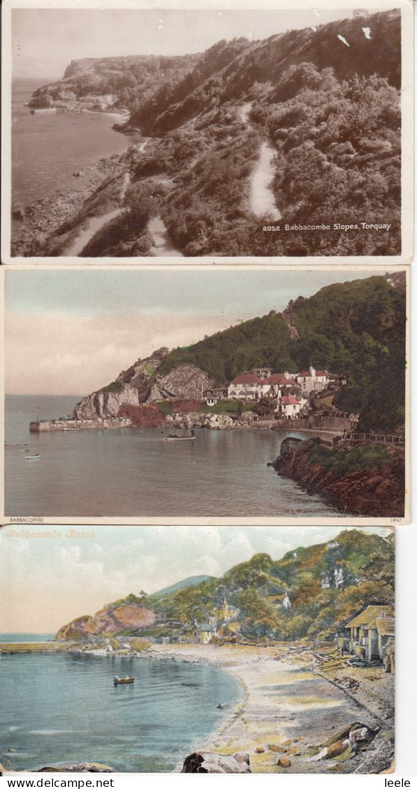 BZ137. Vintage Postcards Of Babbacombe, Torquay X 3. Devon - Torquay