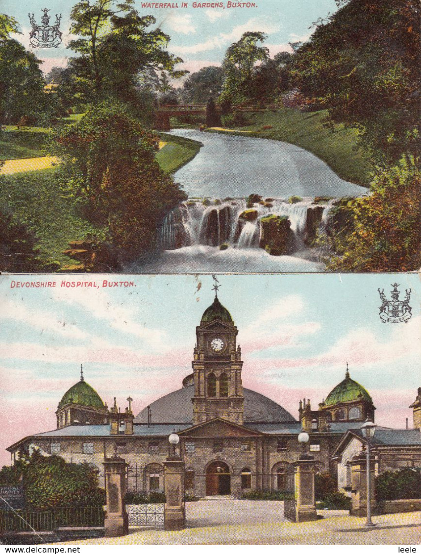 BZ133. Vintage Postcards Of Buxton X 2. Derbyshire - Derbyshire