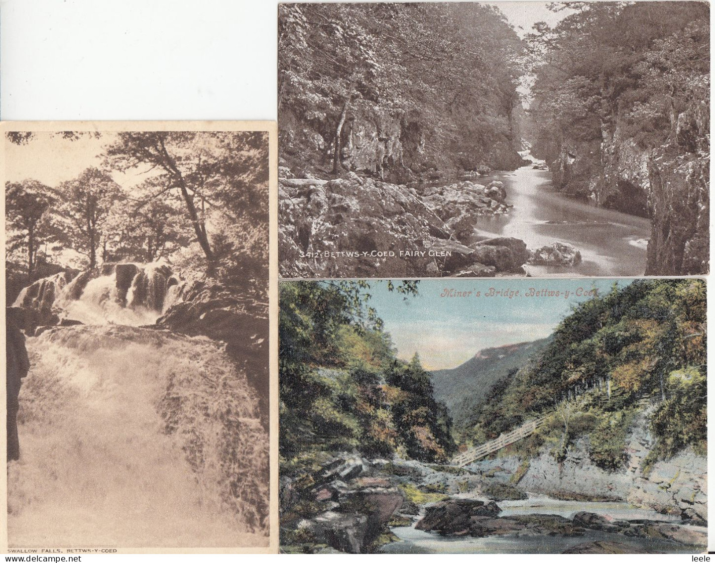 BZ038. Vintage Postcards Of Bettws-y-Coed X 3. Caernarvonshire. Wales. - Caernarvonshire