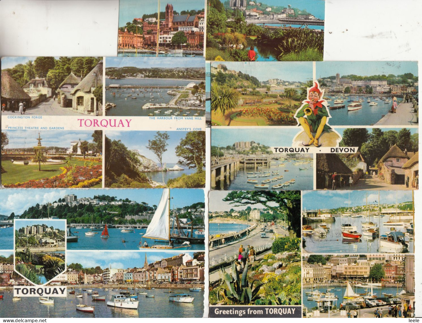 BZ028.  Postcards Of Torquay.  Multiview Cards X 5 - Torquay