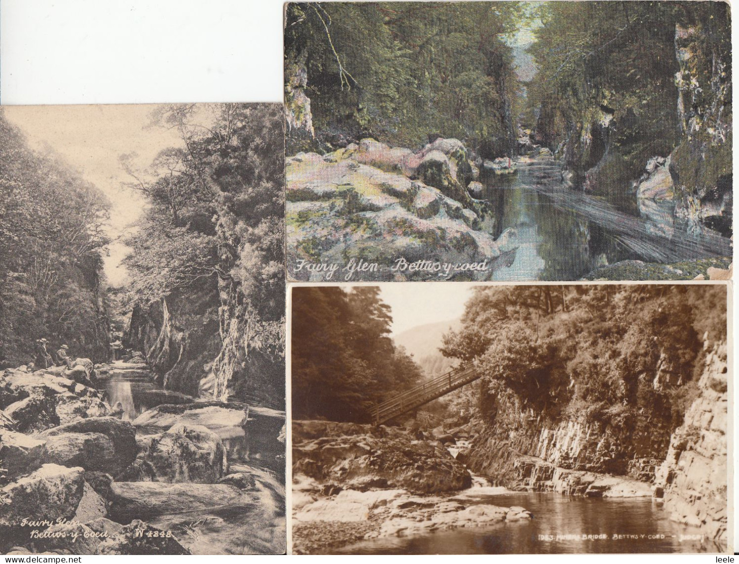 BZ017. Vintage Postcards Of Bettws-y-Coed X3. Caernarvonshire. Wales. - Caernarvonshire