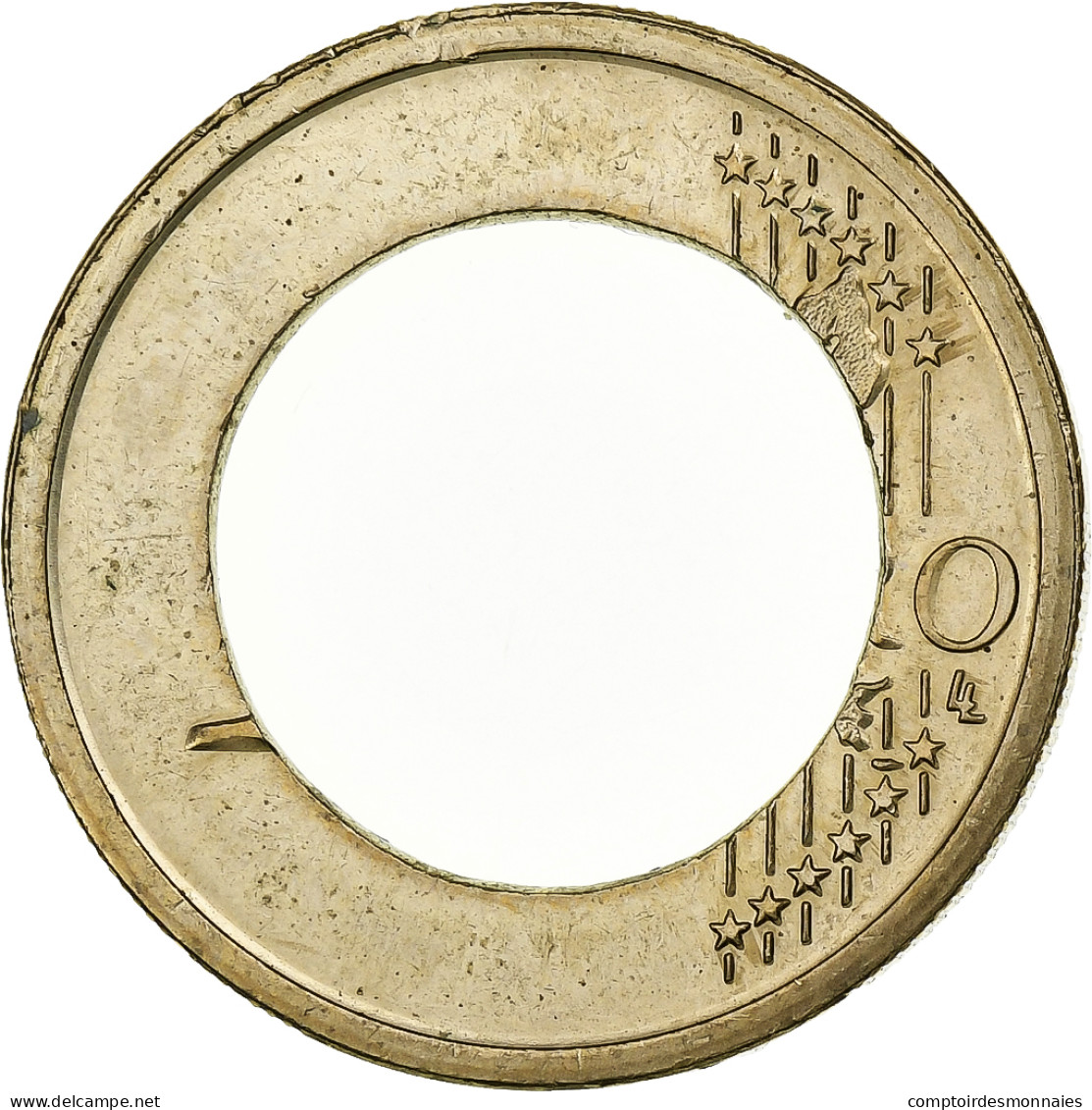 Espagne, Juan Carlos I, Euro, Error Struck On Ring Only, 2002, Madrid - Variétés Et Curiosités