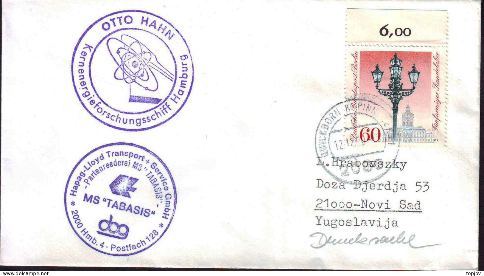 GERMANY - MS TABASIS - OTTO HAHN - 1980 - Polar Explorers & Famous People
