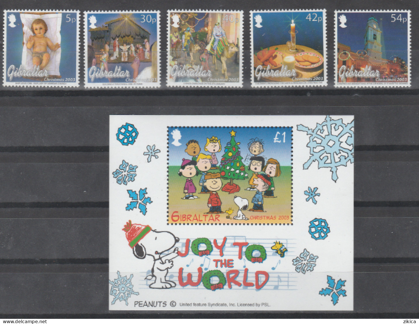 Gibraltar - 2003 Merry Christmas. Navidad. Noel. Stamps And S/S. MNH** - Gibraltar