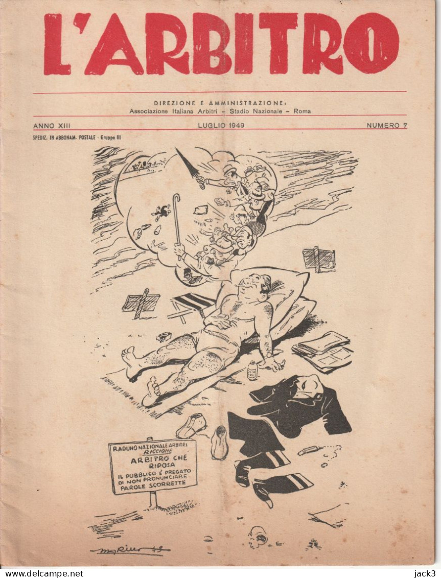 RIVISTA - L'ARBITRO  1949 - Deportes