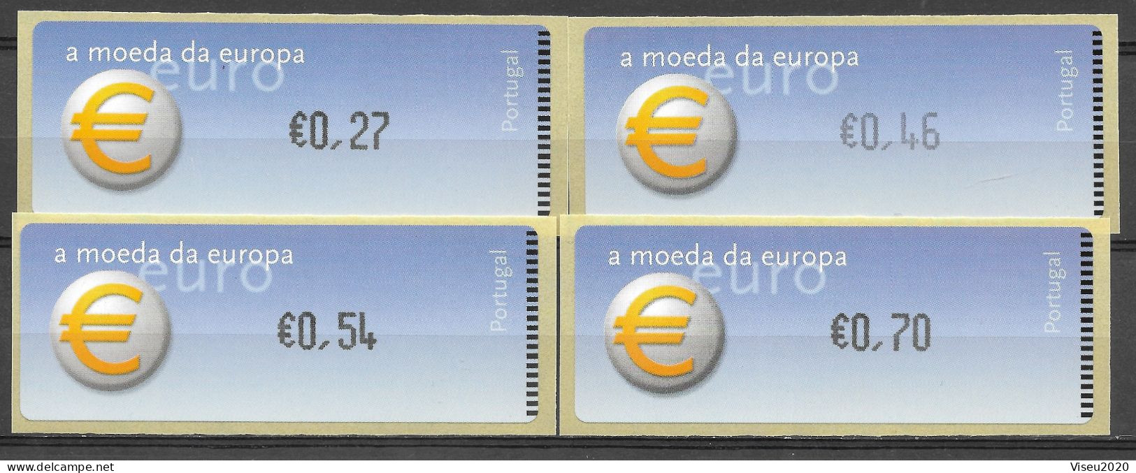 Portugal - 2002 - Etiquetas 2002 Símbolo Do Euro - MNH - Neufs