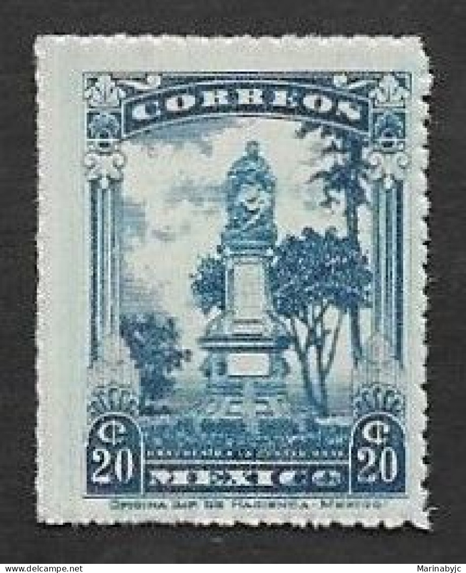 SD)1923 MEXICO MONUMENT TO JOSEFA ORTIZ 20C SCT 656, WMK. 156, MNH - Mexico