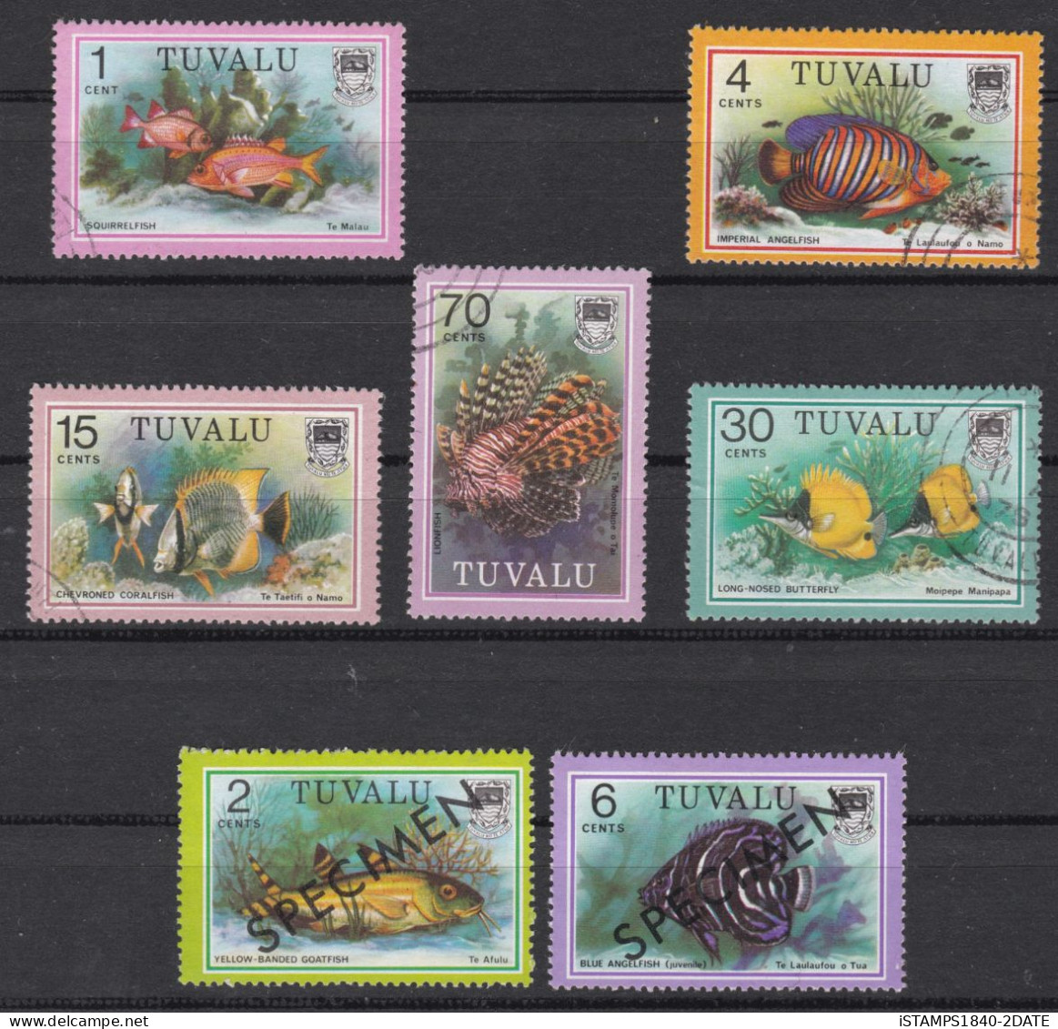 00824/ Tuvalu 1979 Sea Fish Issues Unused + Fine Used - Tuvalu