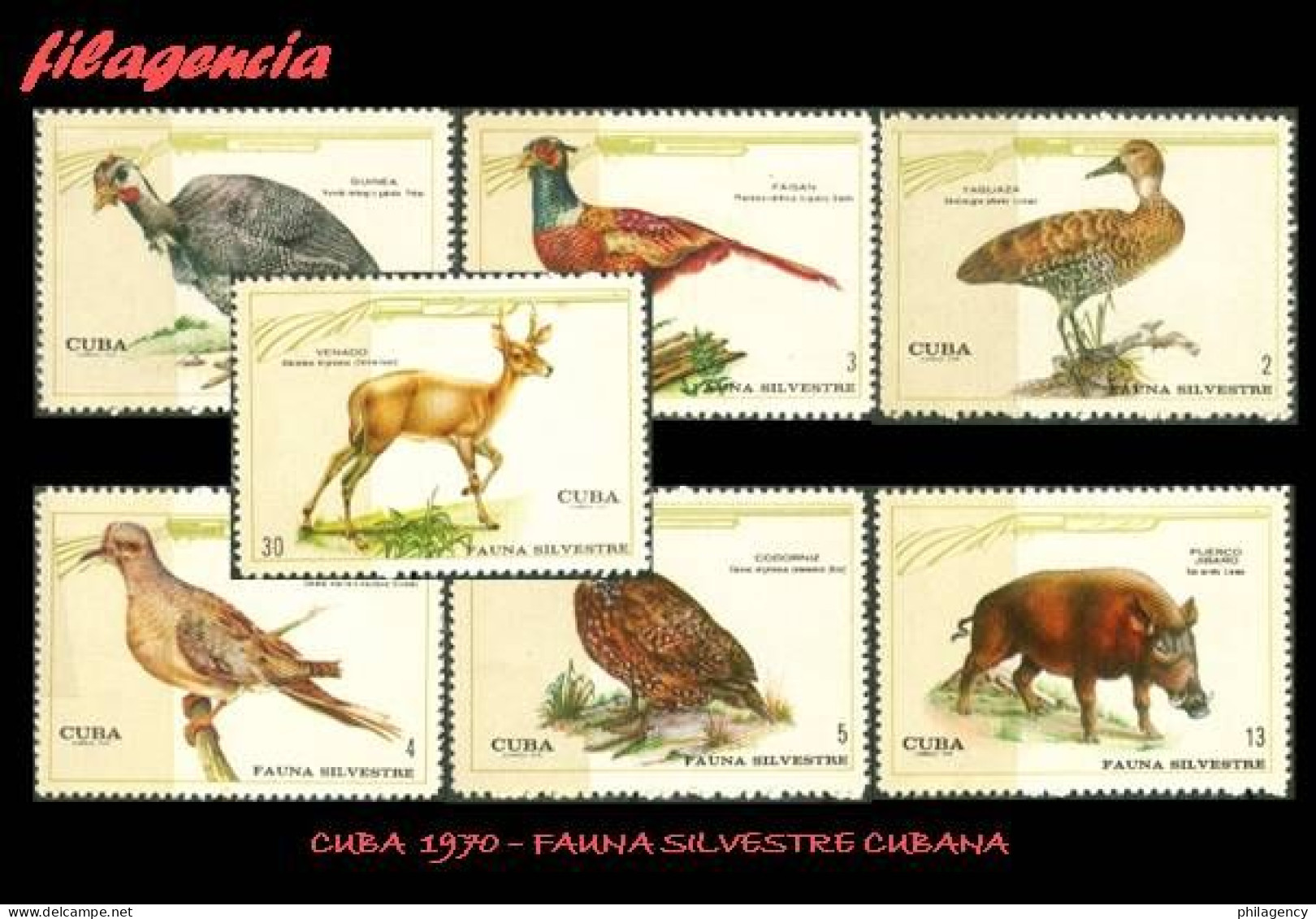 CUBA MINT. 1970-19 FAUNA SILVESTRE CUBANA - Ungebraucht