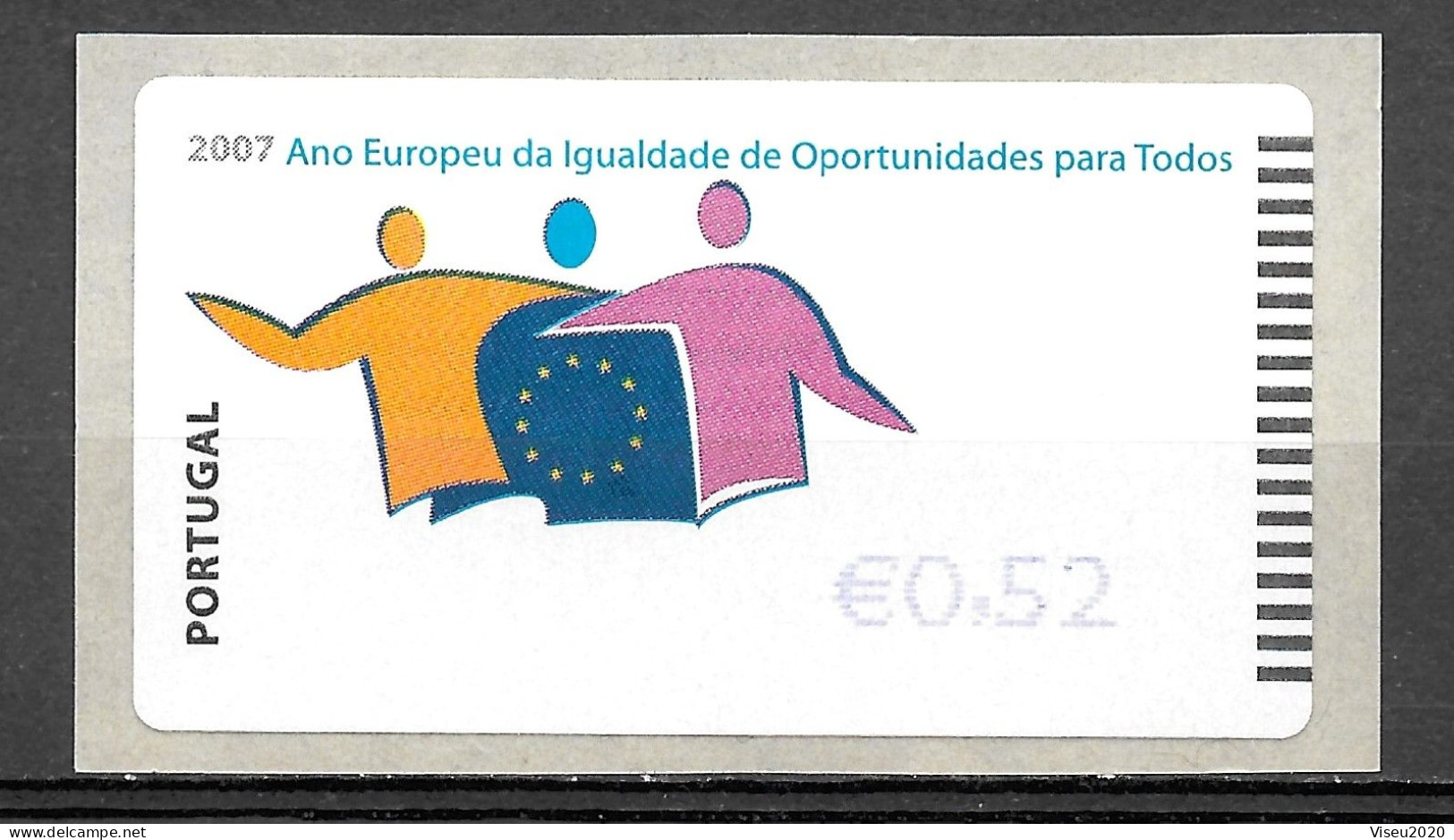 Portugal - 2007 - Etiquetas 2007 - Ano Europeu Da Igualdade De Oportunidades Para Todos - MNH - Neufs