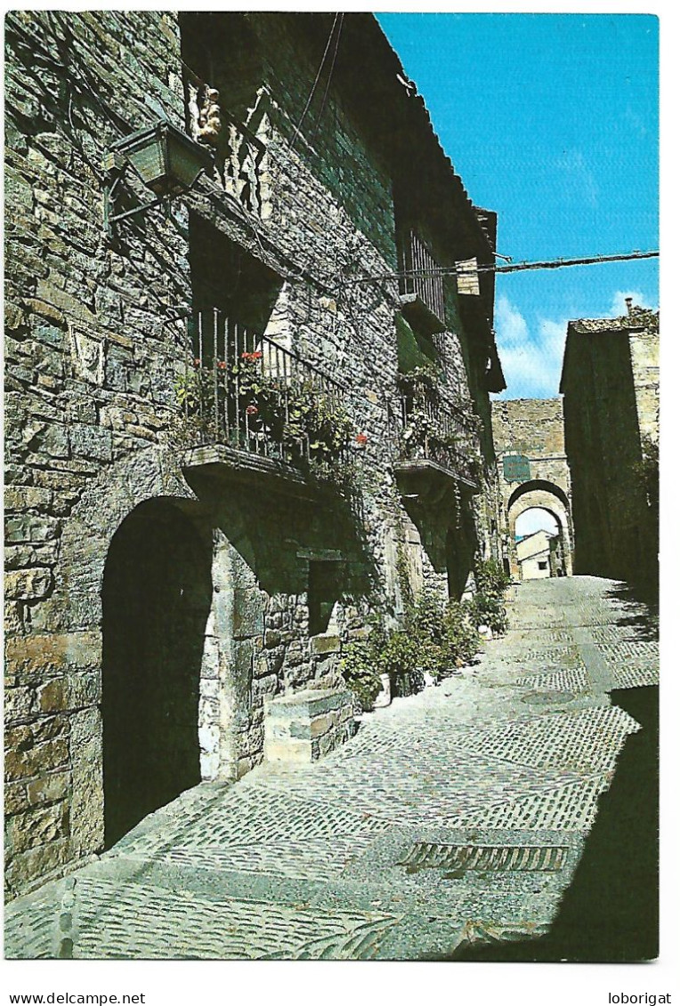 CONJUNTO HISTORICO ARTISTICO , PORTAL DE LA CALLE MAYOR.- L'AINSA - HUESCA.- ( ESPAÑA ) - Huesca