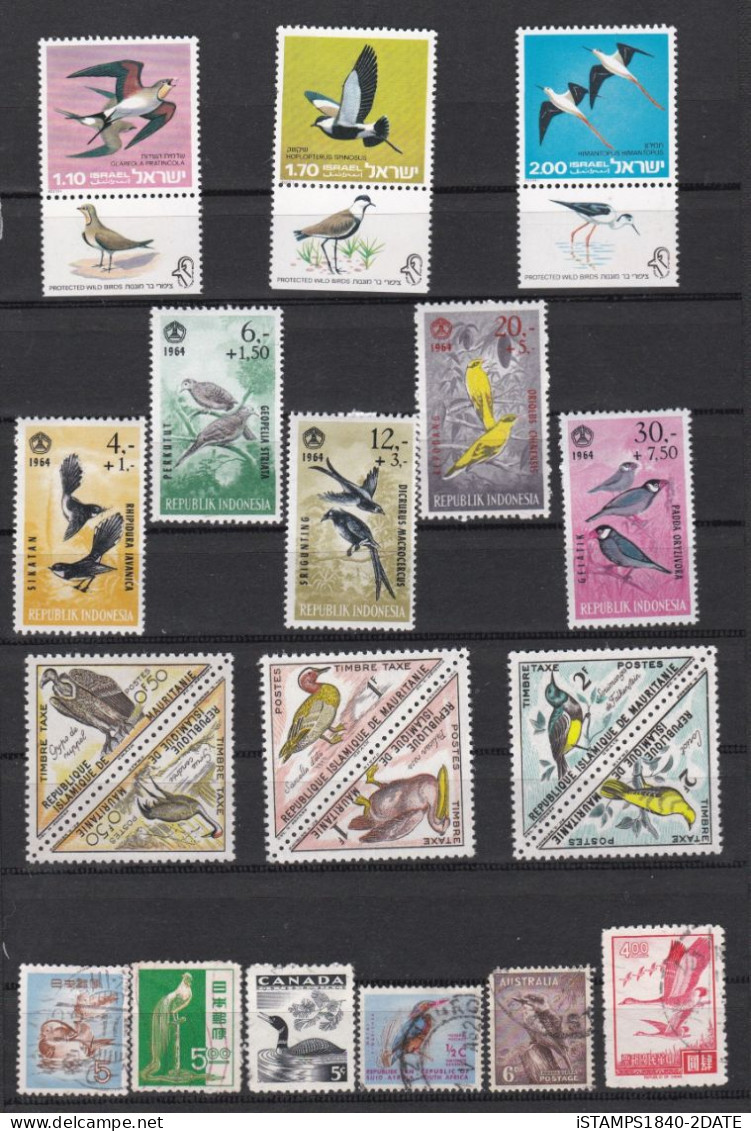 00851/ Thematics/Topical Birds  Mint/ Used Collection With Sets 120+ Items