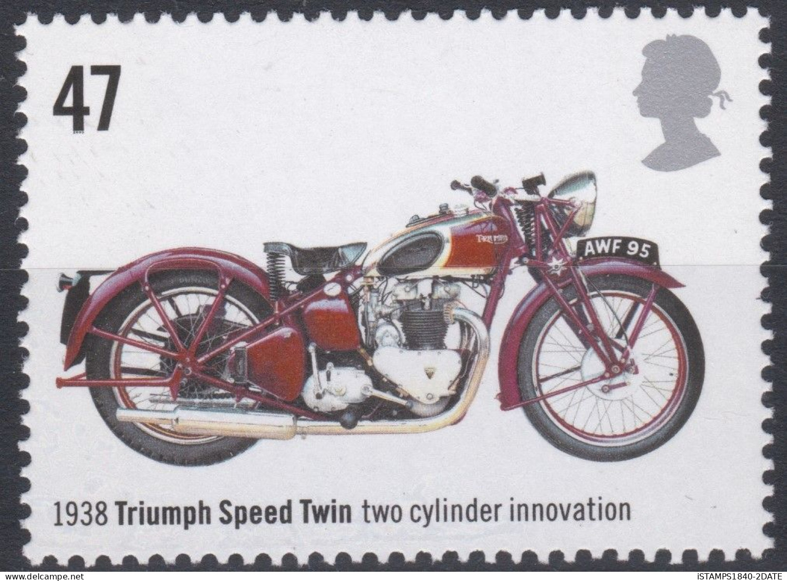 00863/Great Britain 2005 Sg2551 47p Multicoloured MNH Triumph Speed Twin, Two Cylinder Innovation (1938) - Motos