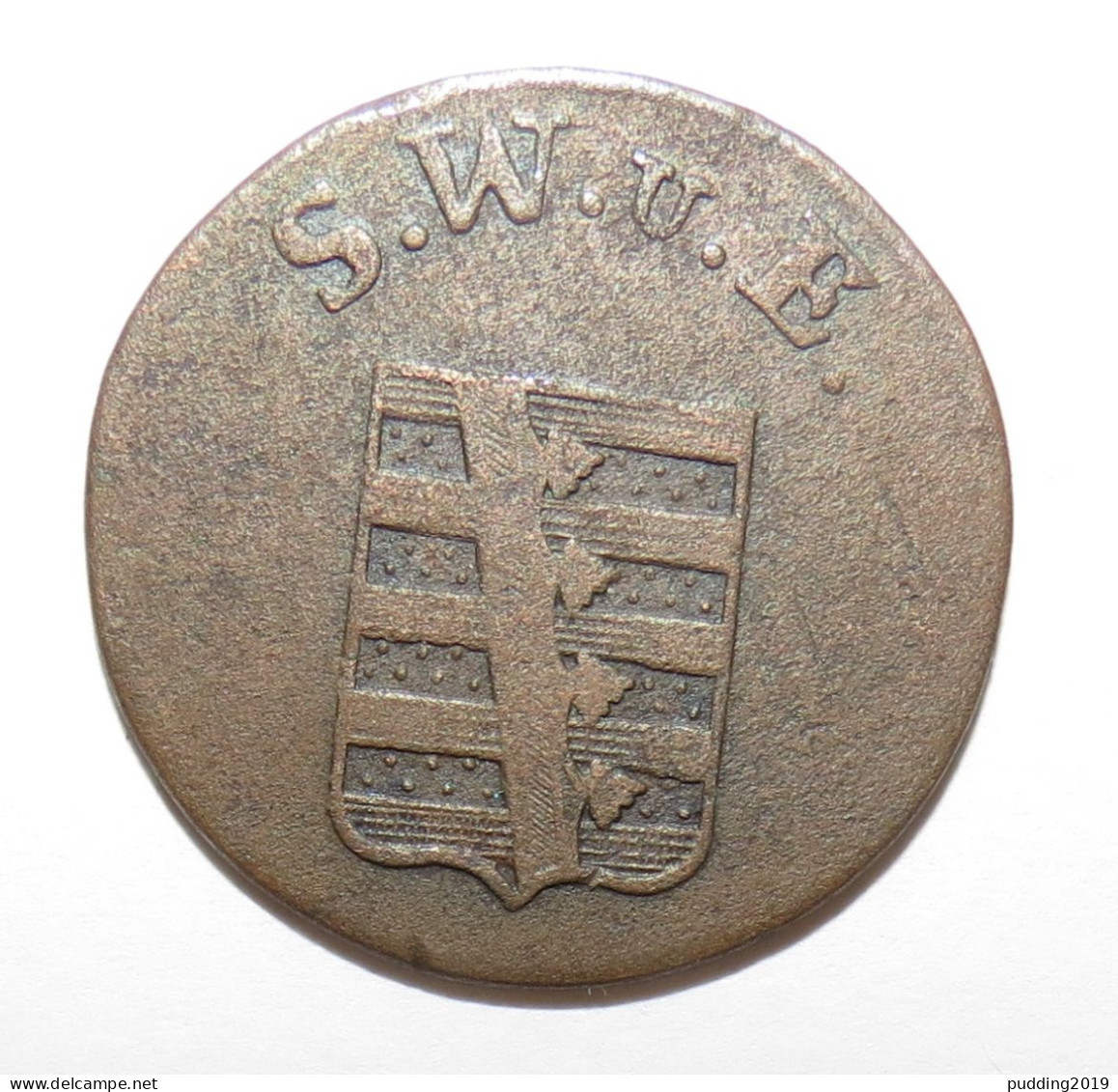 ALLEMAGNE - SAXE-WEIMAR-EISENACH 1 1/2 Pfennig écu 1799 - Groschen & Andere Kleinmünzen