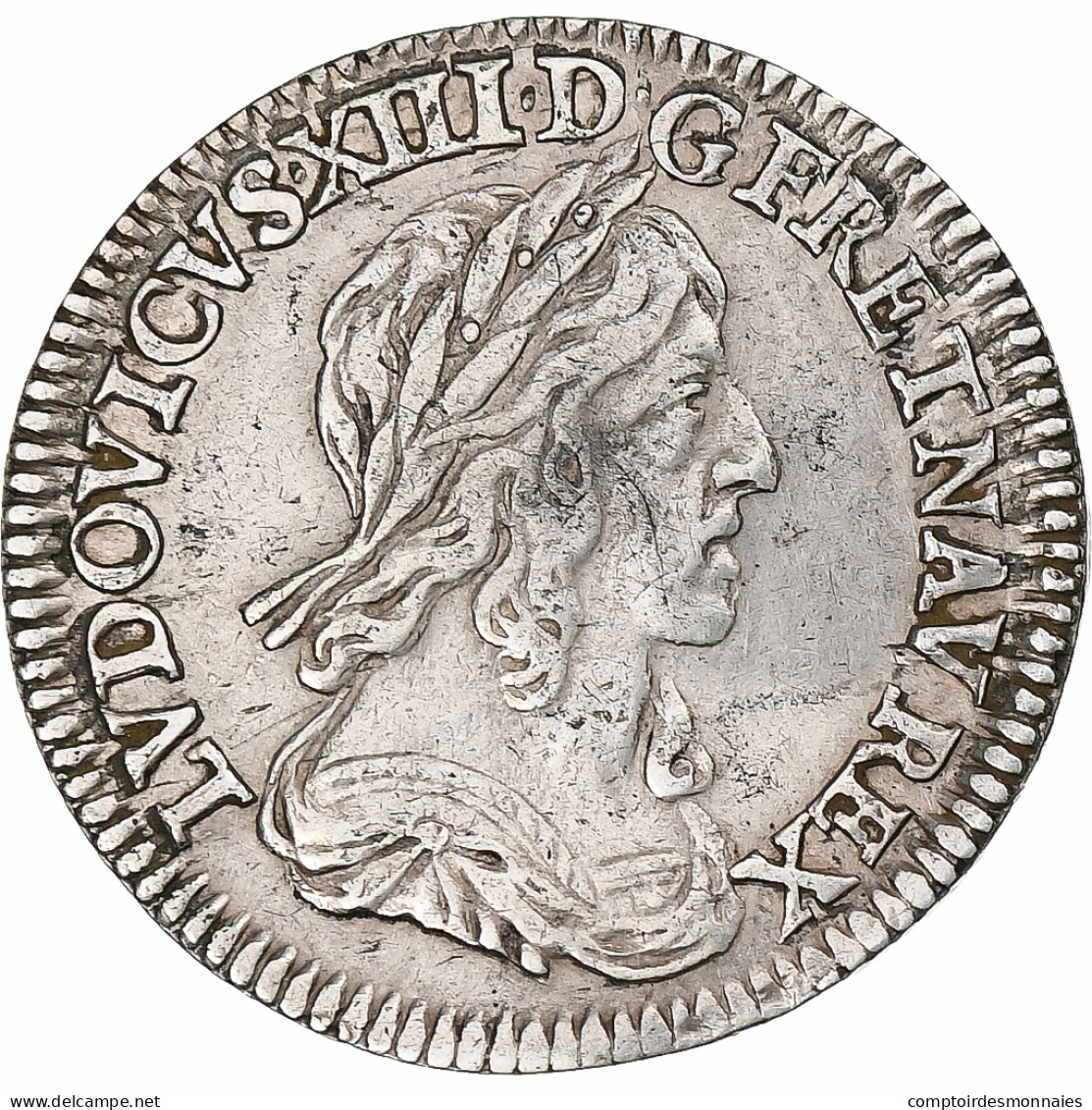 France, Louis XIII, 1/12 Ecu, 2ème Poinçon De Warin, 1642, Paris, Argent, TTB - 1610-1643 Louis XIII The Just