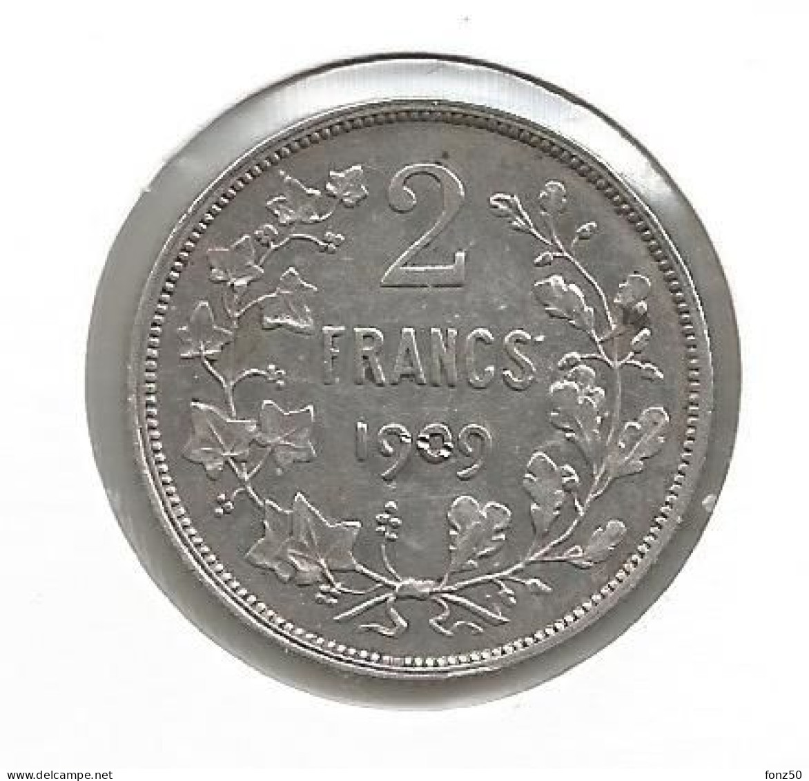 LEOPOLD II * 2 Frank 1909 Frans * Met Punt * Prachtig * Nr 12700 - 2 Frank