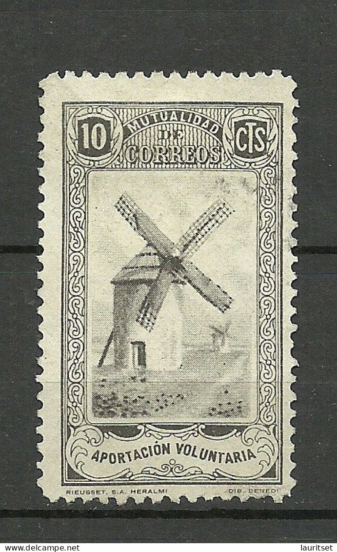 SPAIN Spanien Espana 1930ies Civil War Local Carity Wohlfahrt Wind Mill Windmühle (*) - Mühlen