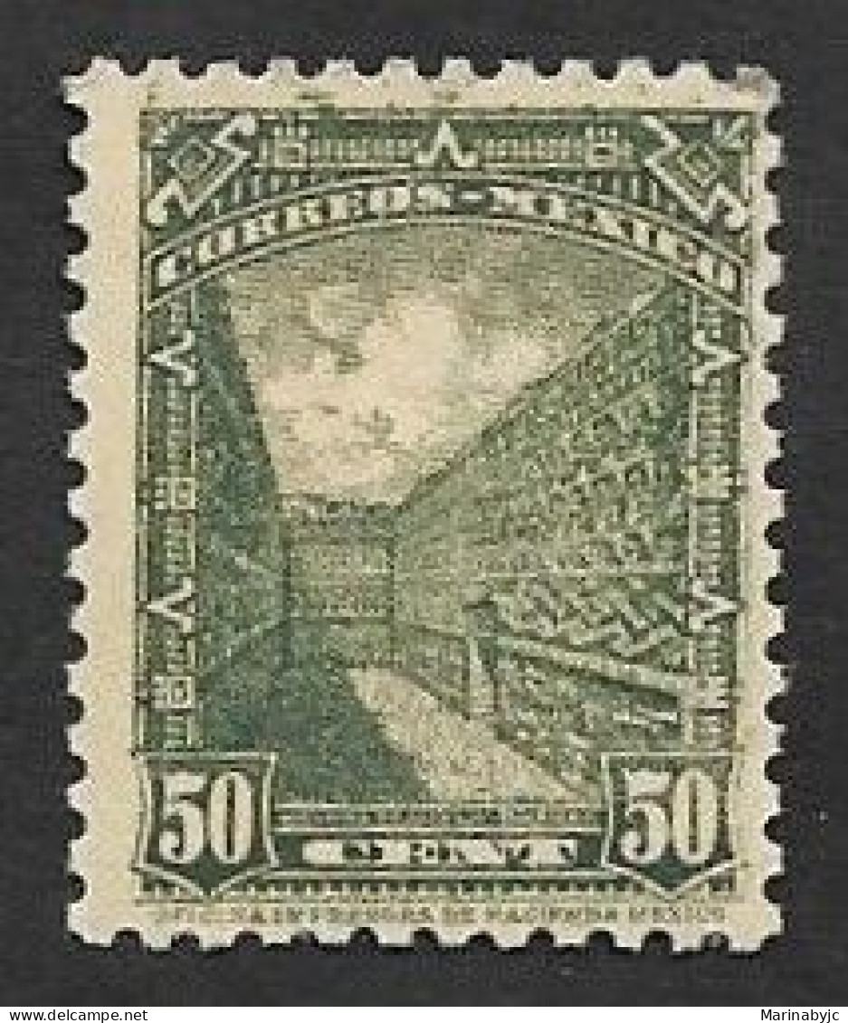 SD)1934-40 MEXICO RUINS OF MITLA 50C SCT 718, WMK. 156, MINT - Mexico