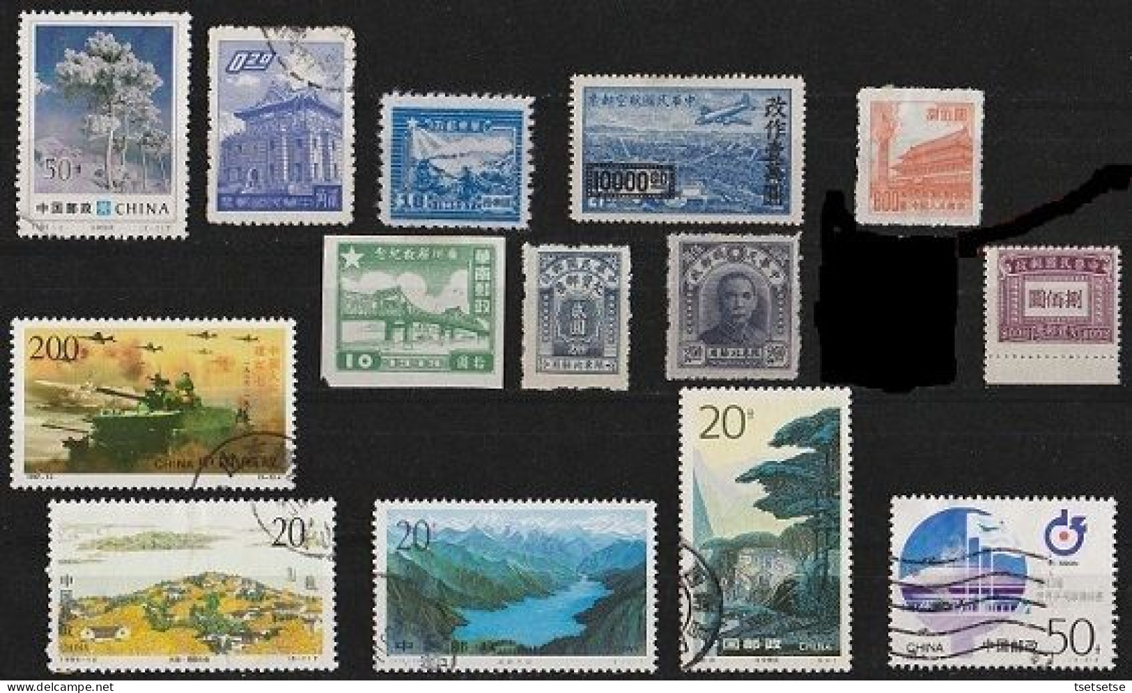 Mixed China Stamps Collection #5 - Lots & Serien