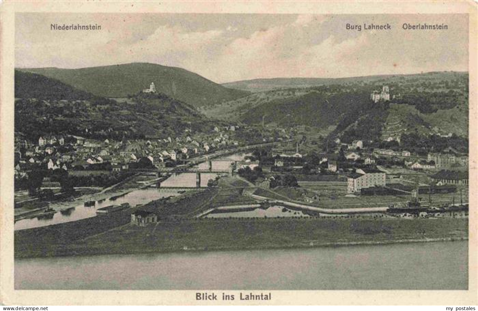 73961476 Niederlahnstein_Lahnstein Burg Lahneck Oberlahnstein Blick Ins Lahntal - Lahnstein